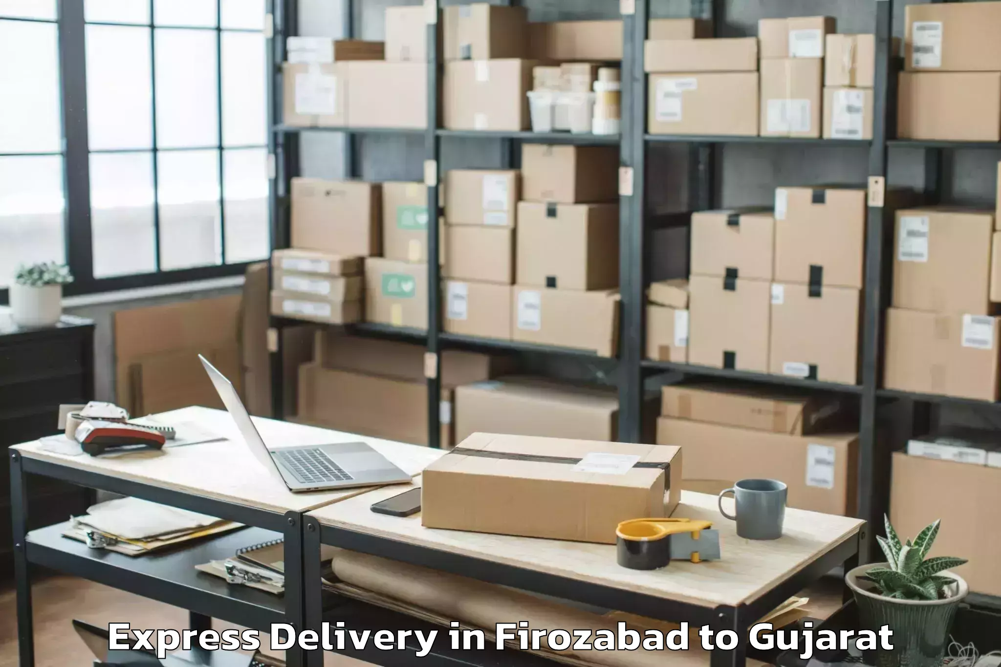 Get Firozabad to Karjan Express Delivery